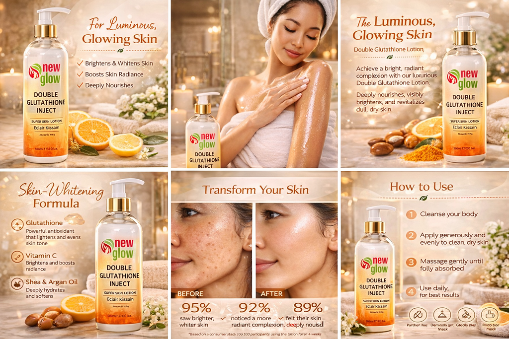 NEWGLOW Glow Bundle Set (4-Piece Routine) | Hydrating Skincare Set for Face & Body