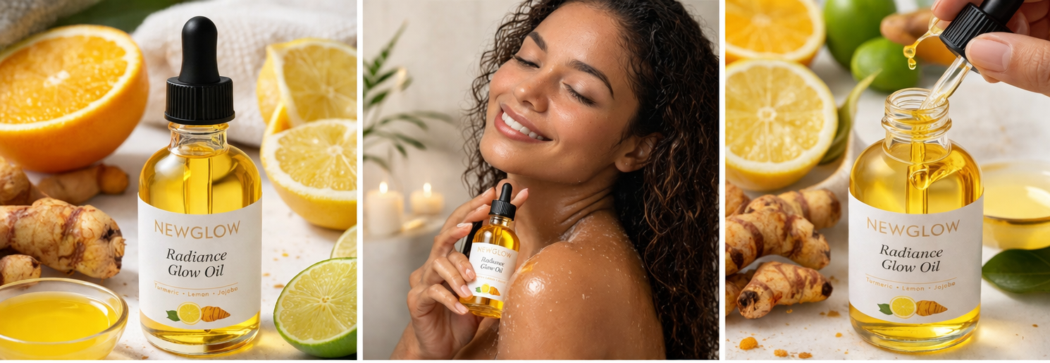 NEWGLOW Radiance Body Oil – Hydrating & Glow-Enhancing Skin Elixir