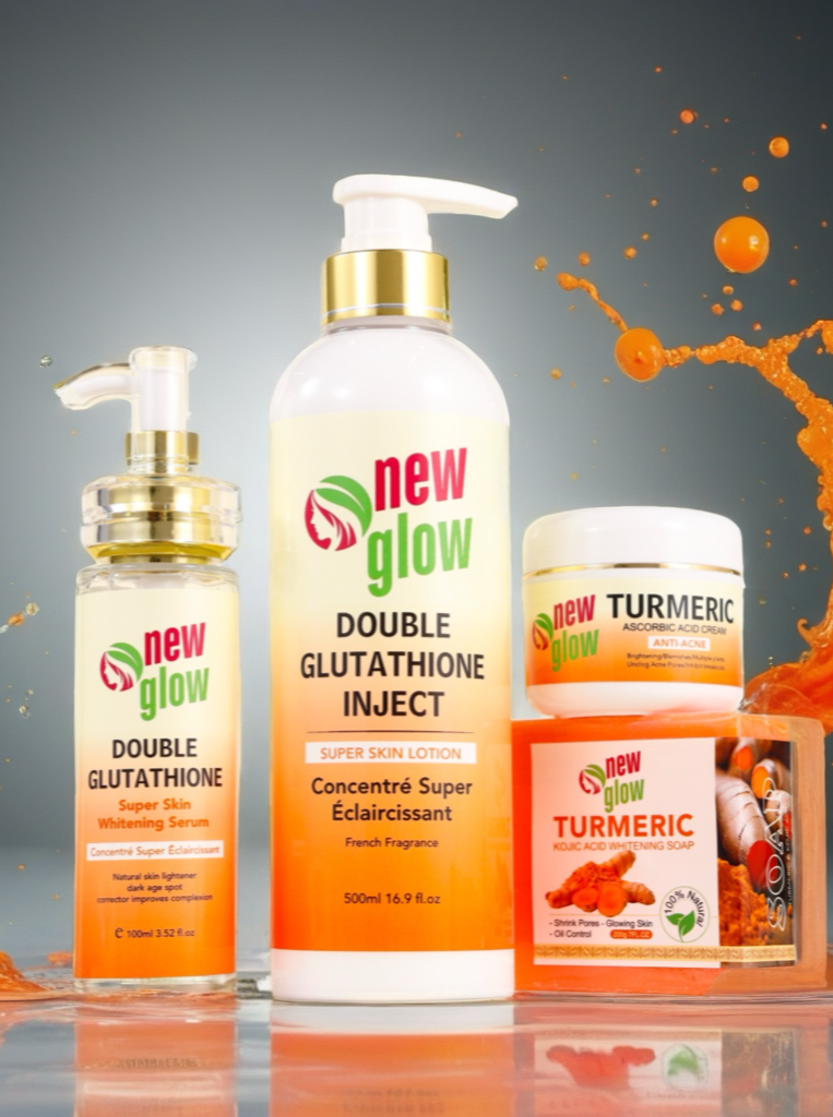 NEWGLOW Glow Bundle Set (4-Piece Routine) | Hydrating Skincare Set for Face & Body