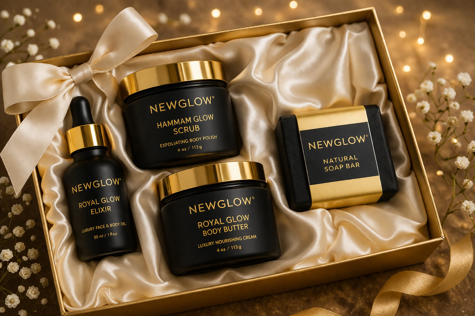 Golden Hammam Ritual Set – Luxury Glow Skincare System