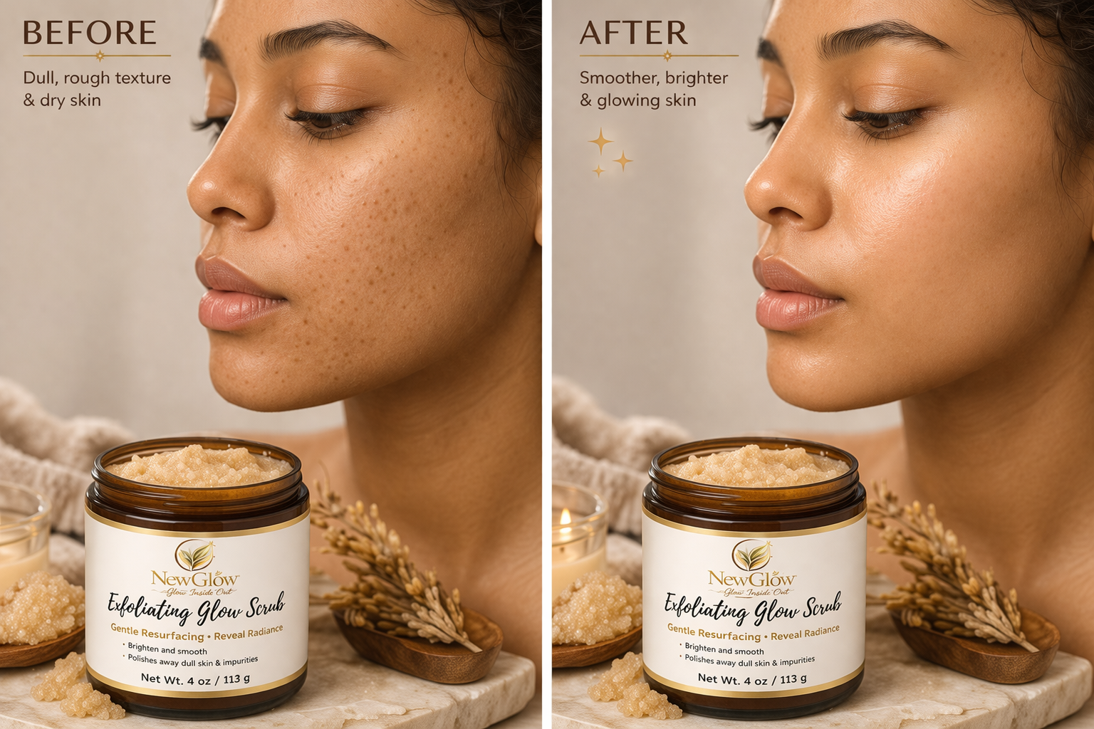 Exfoliating Glow Scrub | Smooth + Radiant Skin