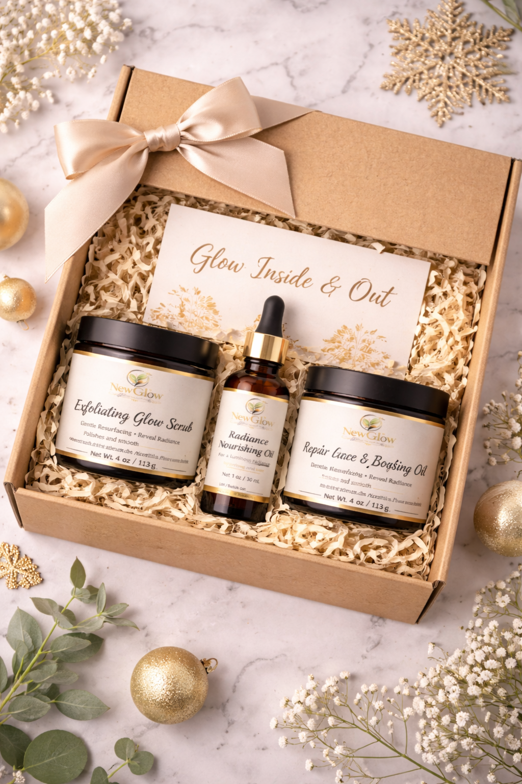 NewGlow Luxury Glow Set | Complete Face & Body Routine