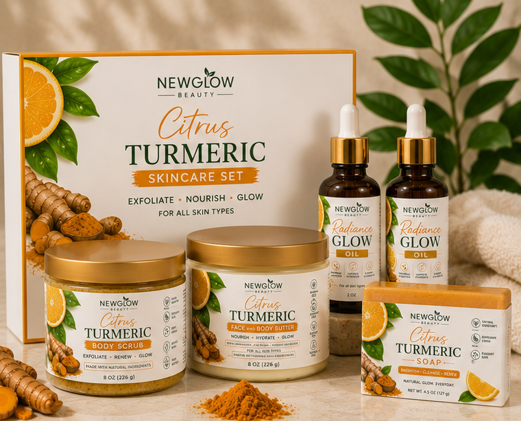 NEWGLOW Glow Up Bundle – 3-Step Radiance System for Smooth, Bright Skin